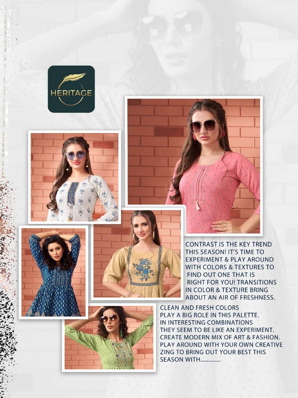 Heritage-Fusion-Rayon-Prints-Silai-Pattern-Handwork-Short Kurti-Collage-C